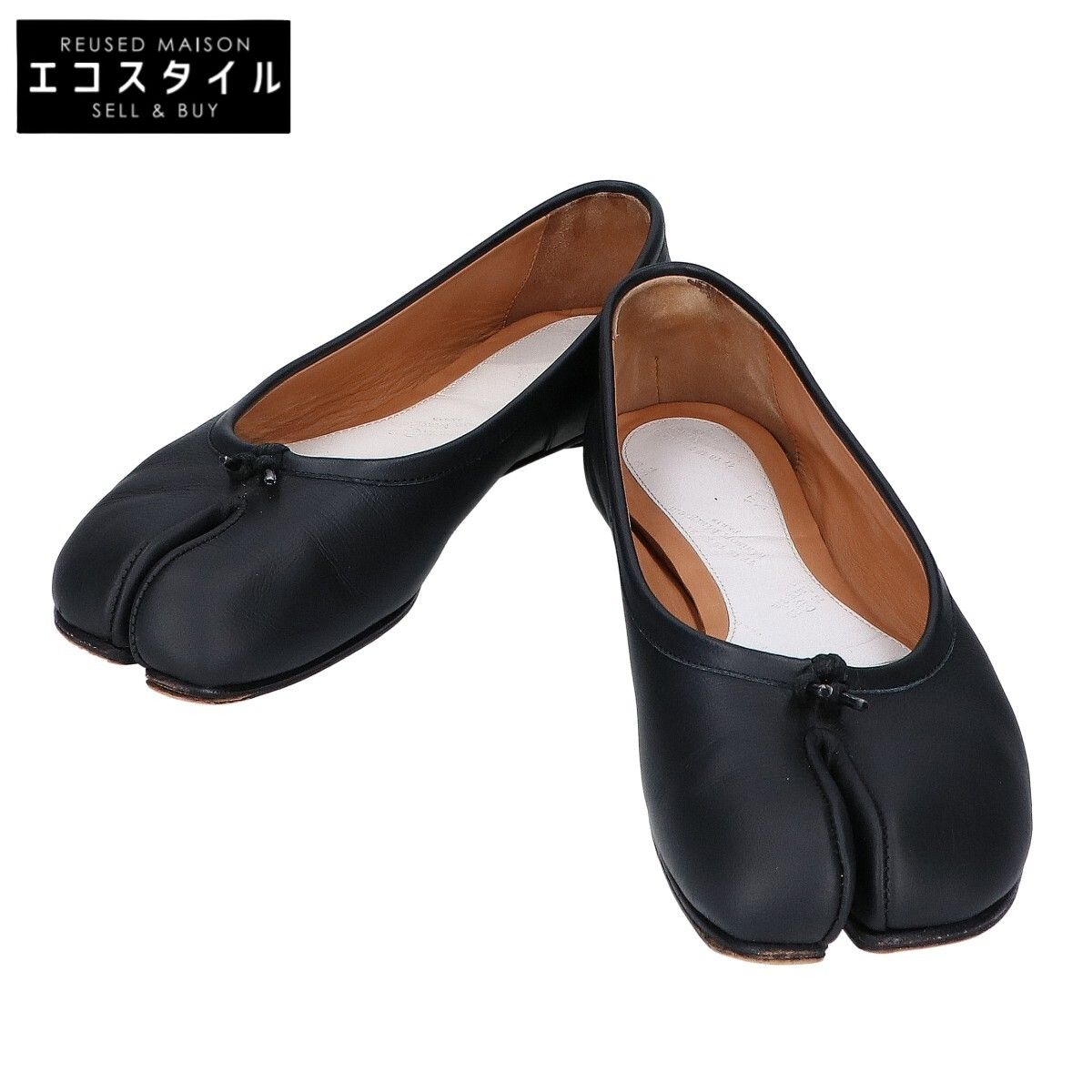 マルタンマルジェラフラットシューズ36 Maison Margiela メゾンマルジェラ 22【美品】TABI タビ フラット