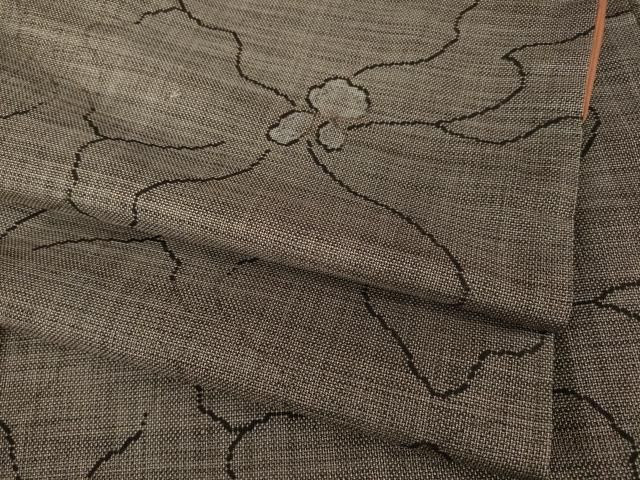 平和屋着物●本場大島紬　カタス7マルキ　花尽くし　正絹　逸品　AABE5947ck 平和屋着物○本場大島紬 カタス7マルキ 花尽くし 正絹 逸品 AABE5947ck