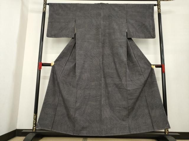 平和屋着物 結城紬 100亀甲 几帳文 正絹 ck