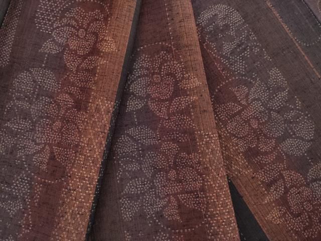 平和屋着物 結城紬 短冊花間道 正絹 ck