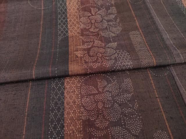  平和屋着物 結城紬 短冊花間道 正絹 ck 紬 着物