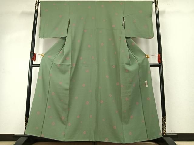 平和屋着物○世界的人形師 辻村寿三郎 ジュサブロー 小紋 舞花文 正絹