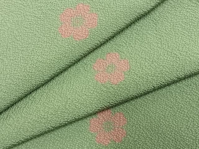 平和屋着物○世界的人形師 辻村寿三郎 ジュサブロー 小紋 舞花文 正絹