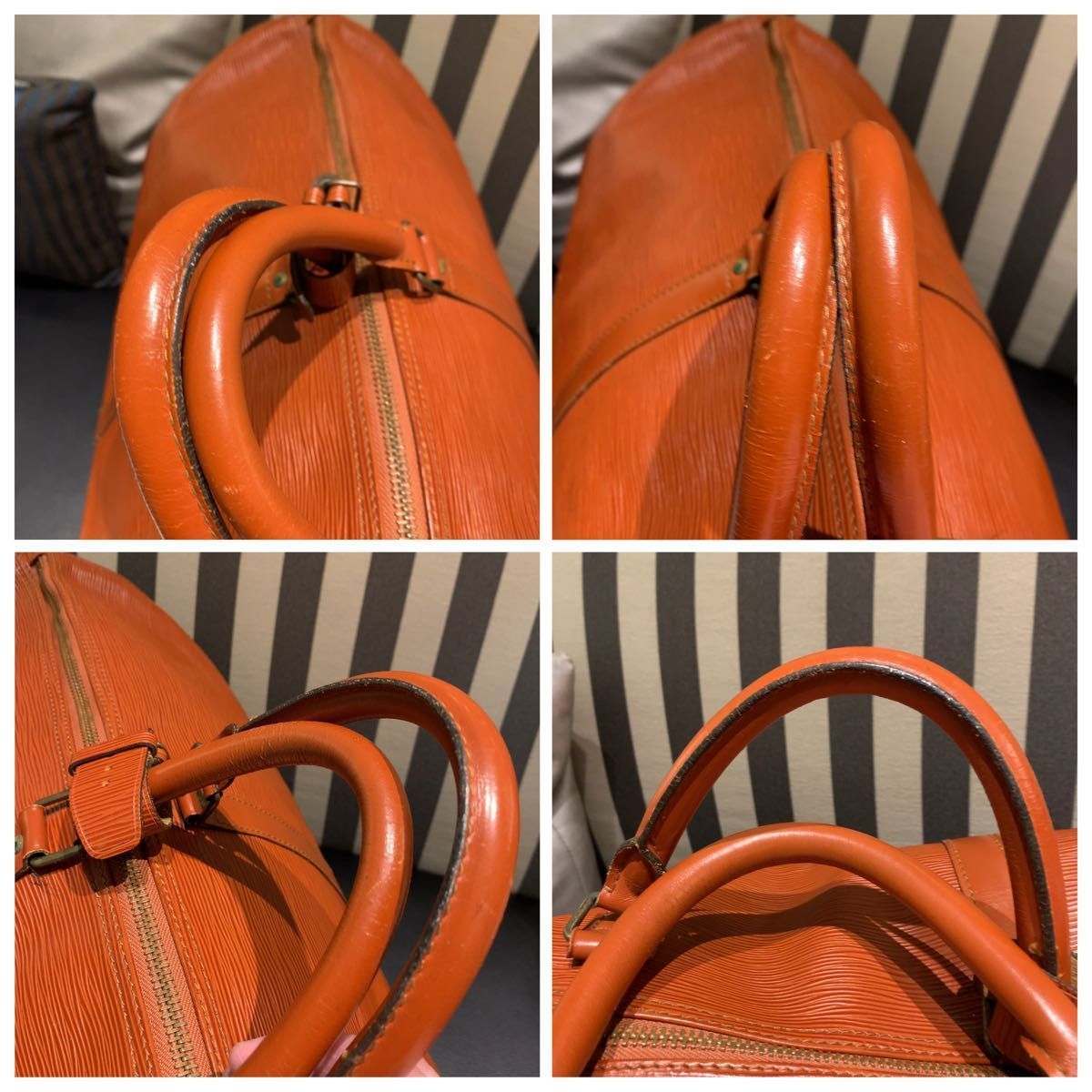 ルイヴィトン エピ キーボル60 ボストンバック M 42953 VI 8902 大容量 レッドオレンジ