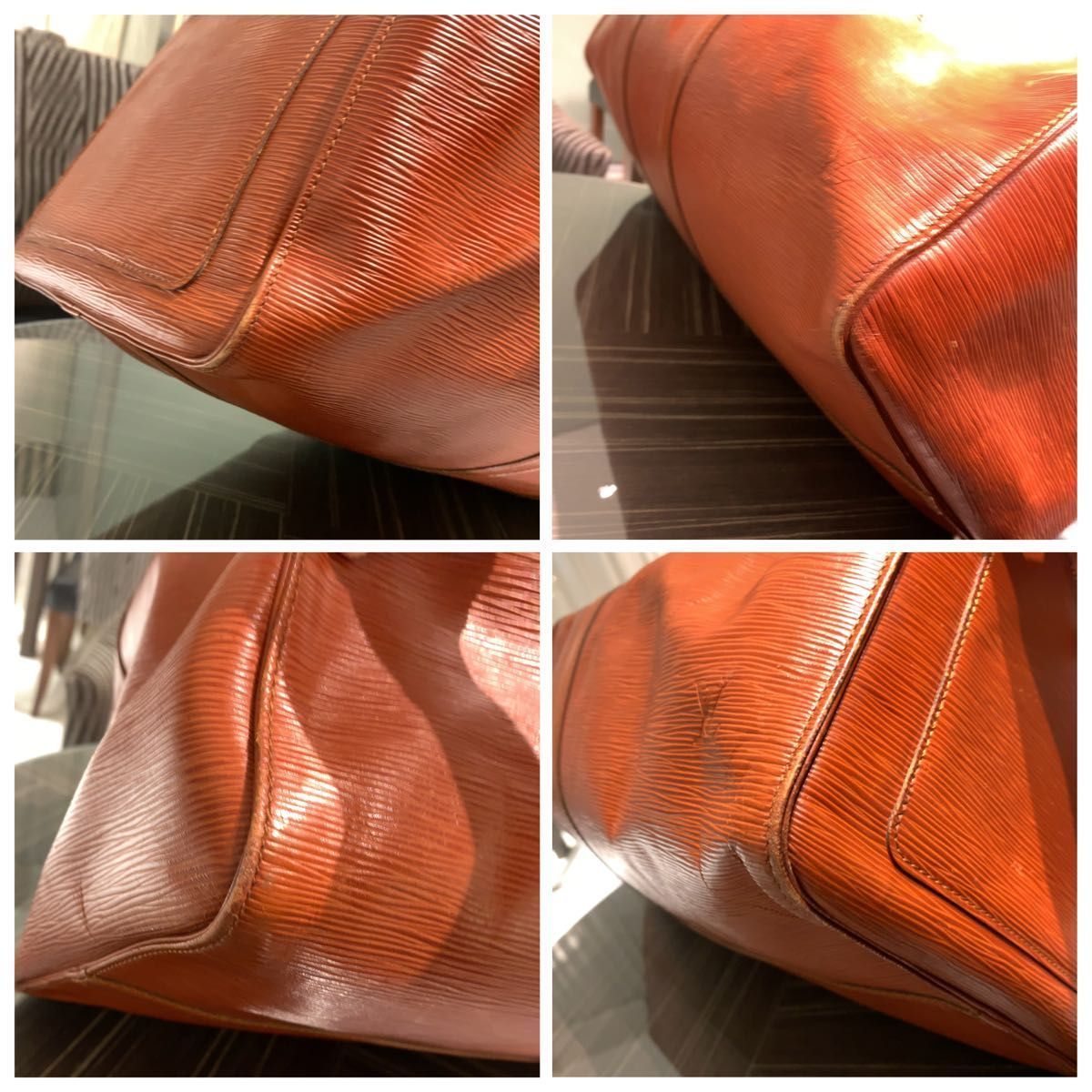 ルイヴィトン エピ キーボル60 ボストンバック M 42953 VI 8902 大容量 レッドオレンジ ニットカーデ ボストンバッグ 旅行用バッグ 