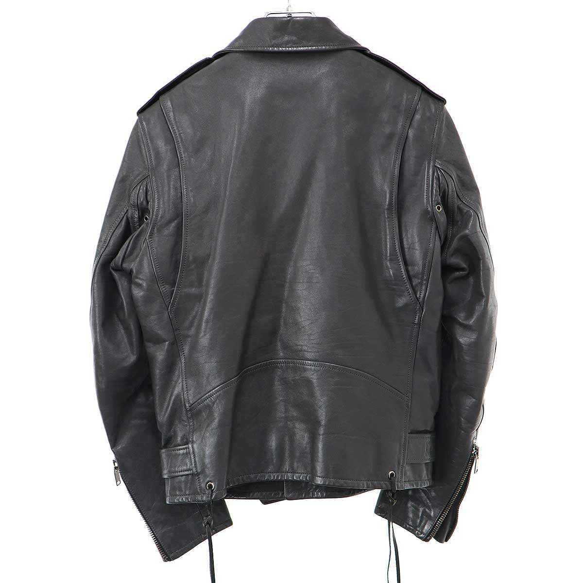 SAINT LAURENT PARIS サンローラン パリ L17 カーフ ダブルレザー 
