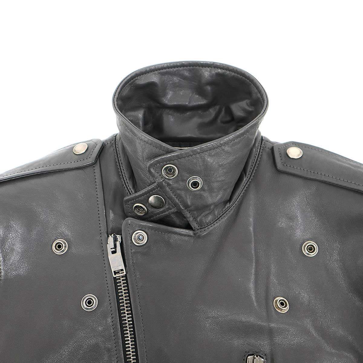 SAINT LAURENT PARIS サンローラン パリ L17 カーフ ダブルレザー 