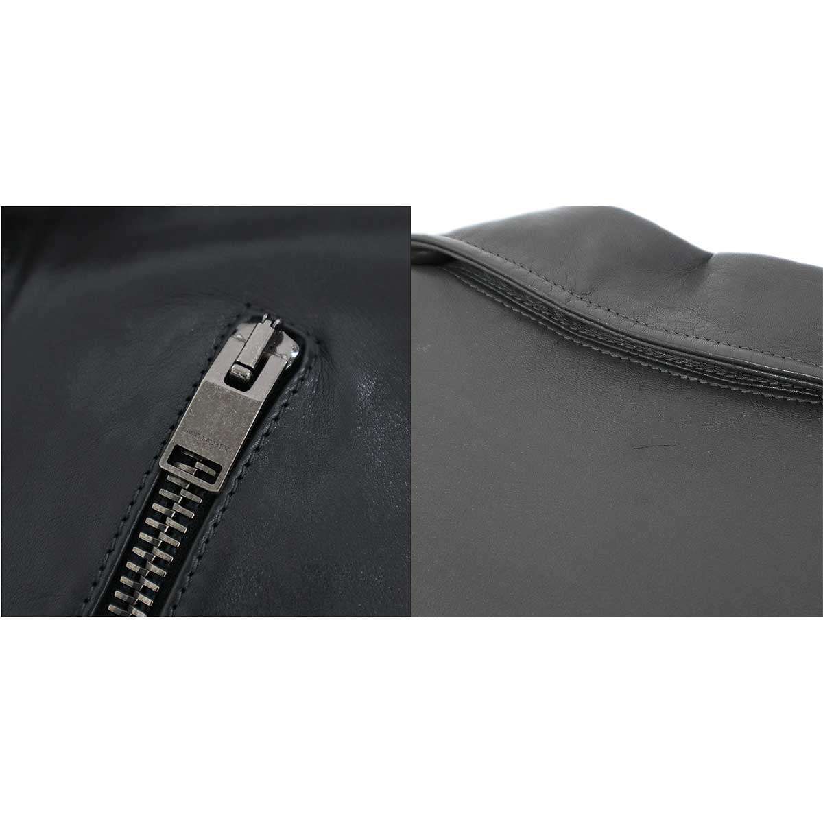 SAINT LAURENT PARIS サンローラン パリ L17 カーフ ダブルレザー