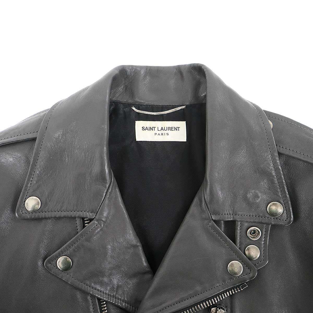SAINT LAURENT PARIS サンローラン パリ L17 カーフ ダブルレザー
