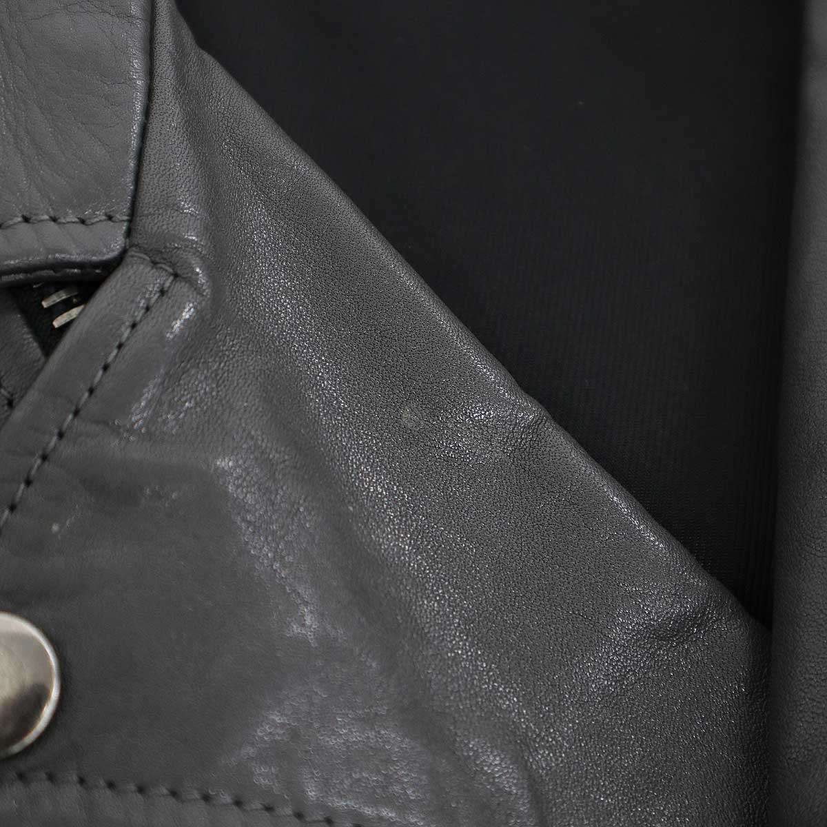 SAINT LAURENT PARIS サンローラン パリ L17 カーフ ダブルレザー 