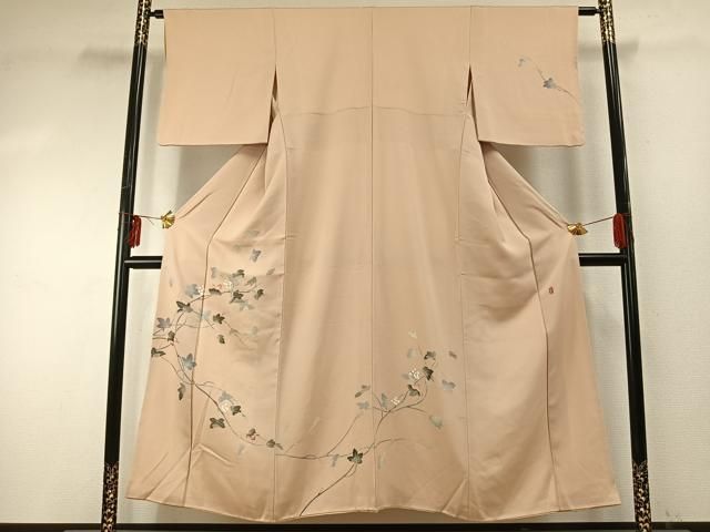 平和屋着物○本加賀友禅作家 南克治 訪問着 枝花文 正絹 逸品