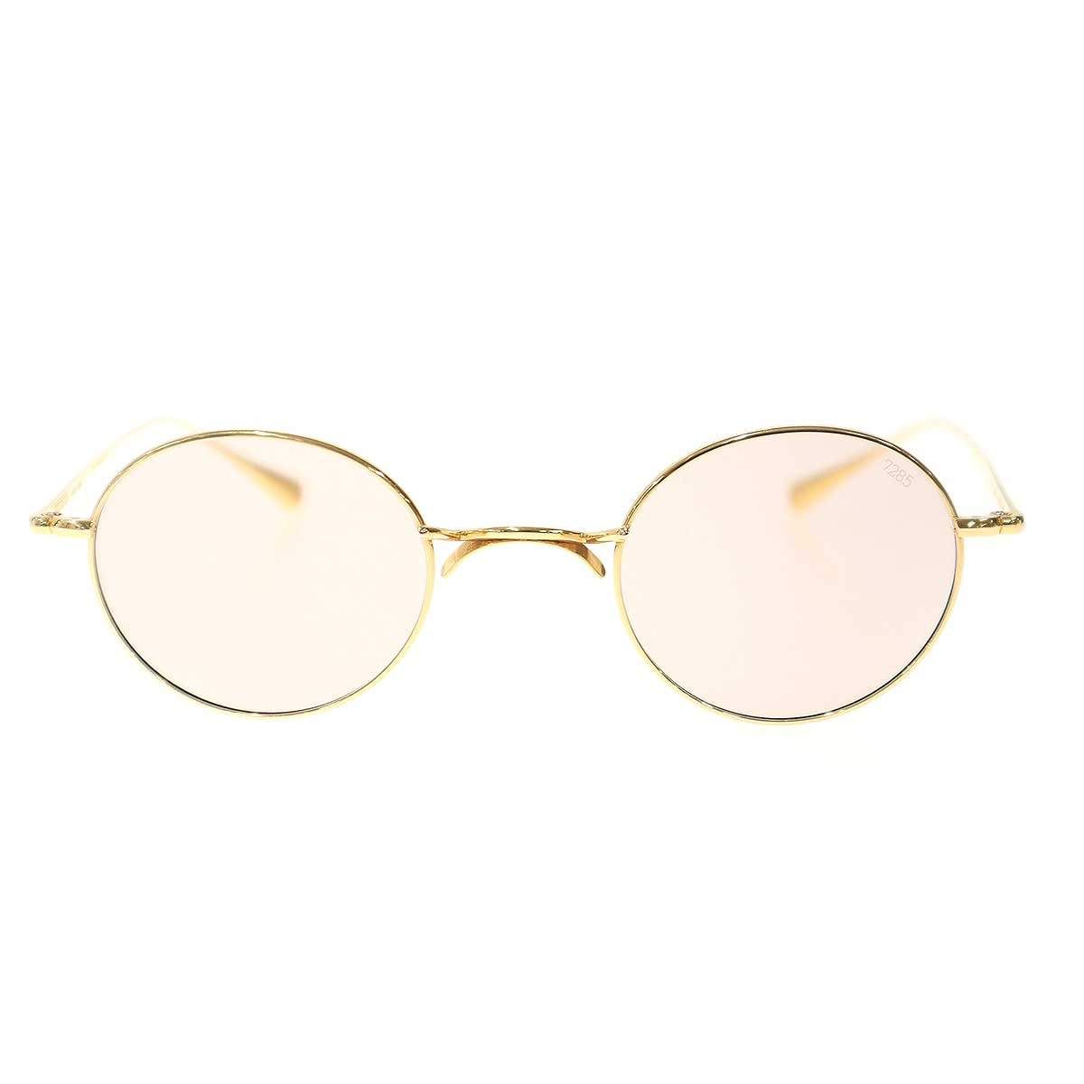 EYEVAN 7285 アイヴァン7285 183 チタンラウンドアイウェア ゴールド 45 23-148