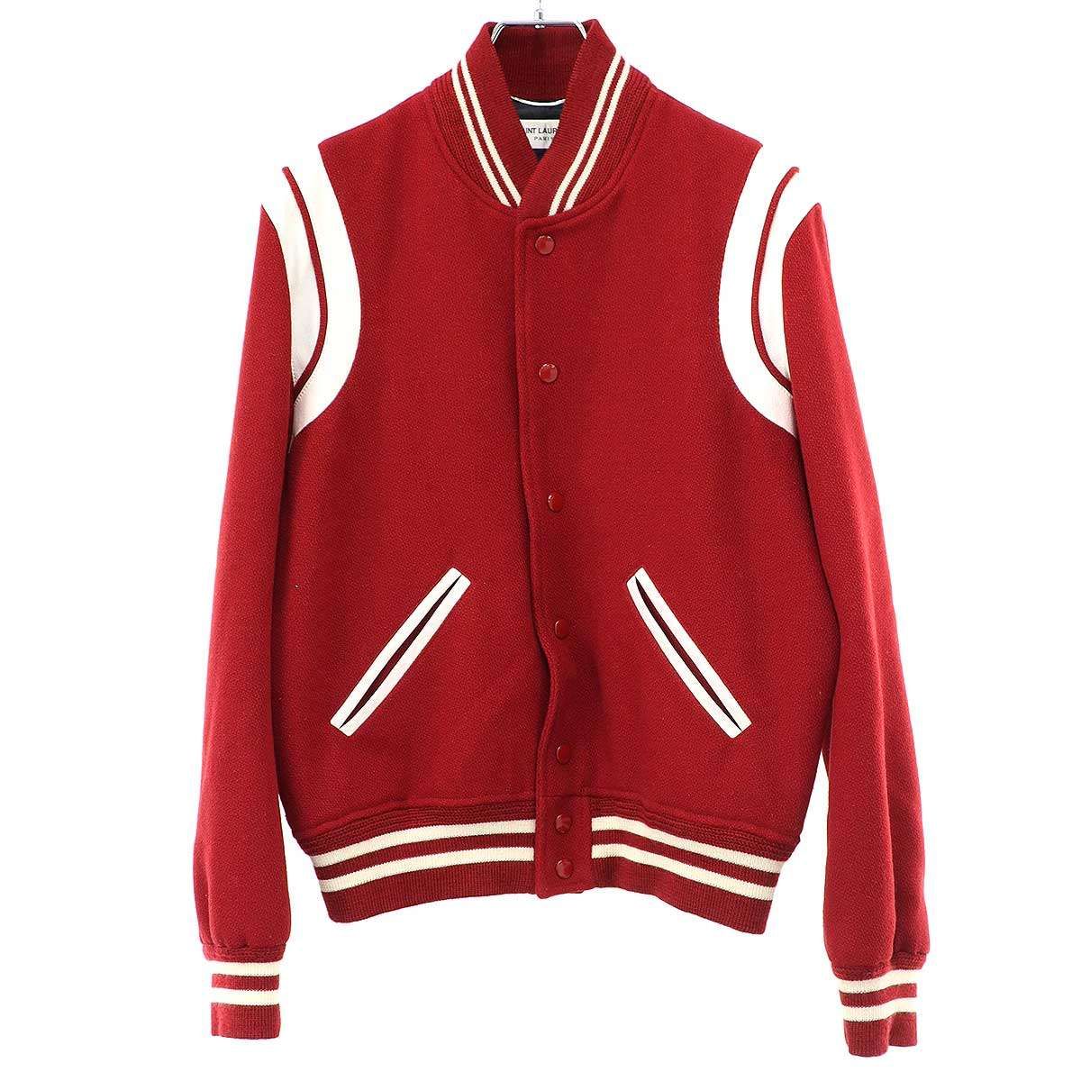 SAINT LAURENT PARIS サンローラン パリ レザートリム ウールテディ