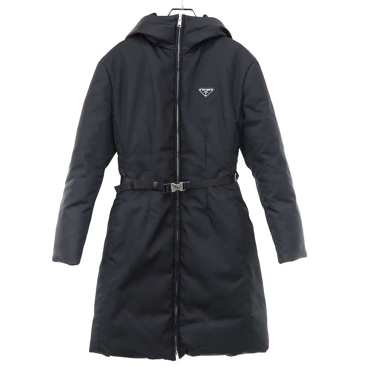 PRADA プラダ 22AW RE-NYLON ロゴプレート ダウンコート 292077 