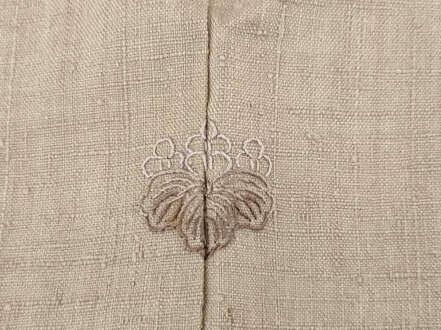 平和屋着物●本場結城紬　重要無形文化財　色無地　灰梅色　正絹　逸品　AABE4415ck 平和屋着物○本場結城紬 重要無形文化財 色無地 灰梅色 正絹