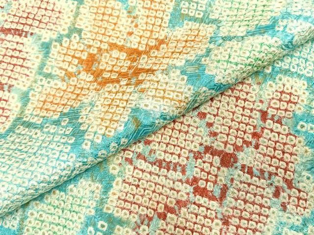 平和屋着物○上質な小紋 総絞り 草花文 正絹 逸品 AABE1935fy - メルカリ