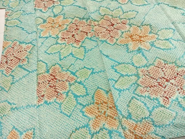 平和屋着物○上質な小紋 総絞り 草花文 正絹 逸品 AABE1935fy - メルカリ