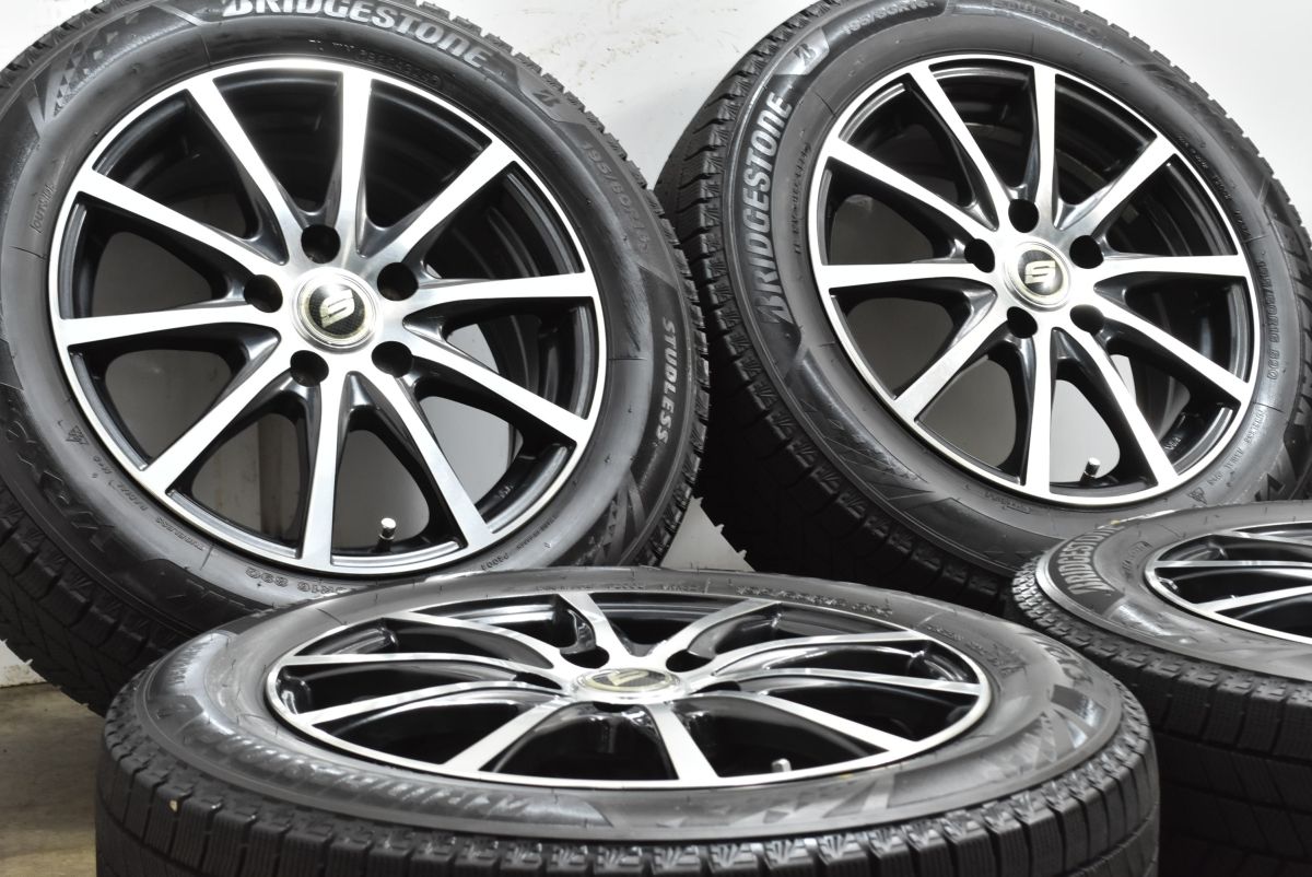 製 バリ溝 ストレンジャー 16 in 6 5 J 48 PCD 114 3 ブリヂストン ブリザック VRX 195 60 R ノア ヴォクシー セレナ