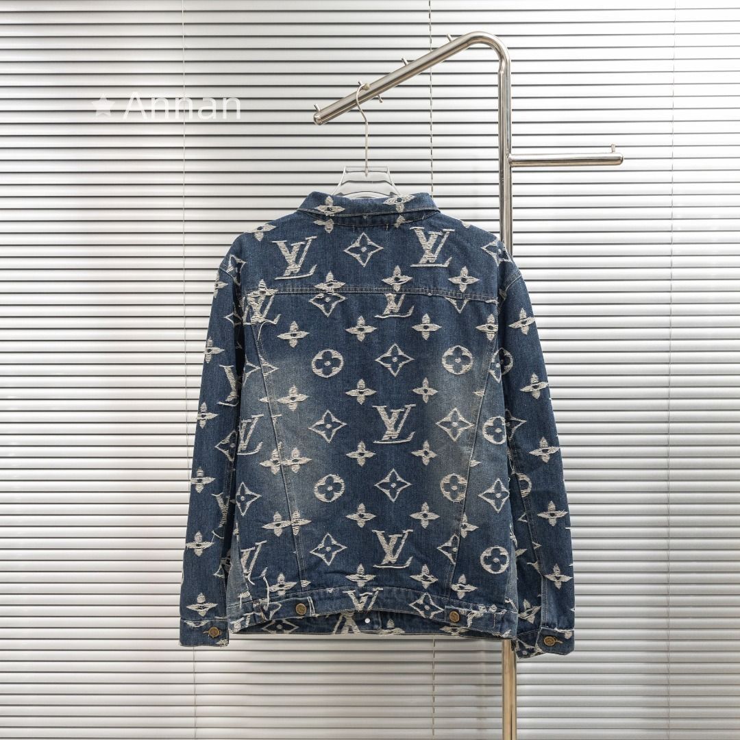 綺麗 LOUISVUITTON ルイヴィトン メンズ モノグラム デニムジャケット 綺麗 LOUISVUITTON ルイヴィトン メンズ モノグラム デニムジャケット
