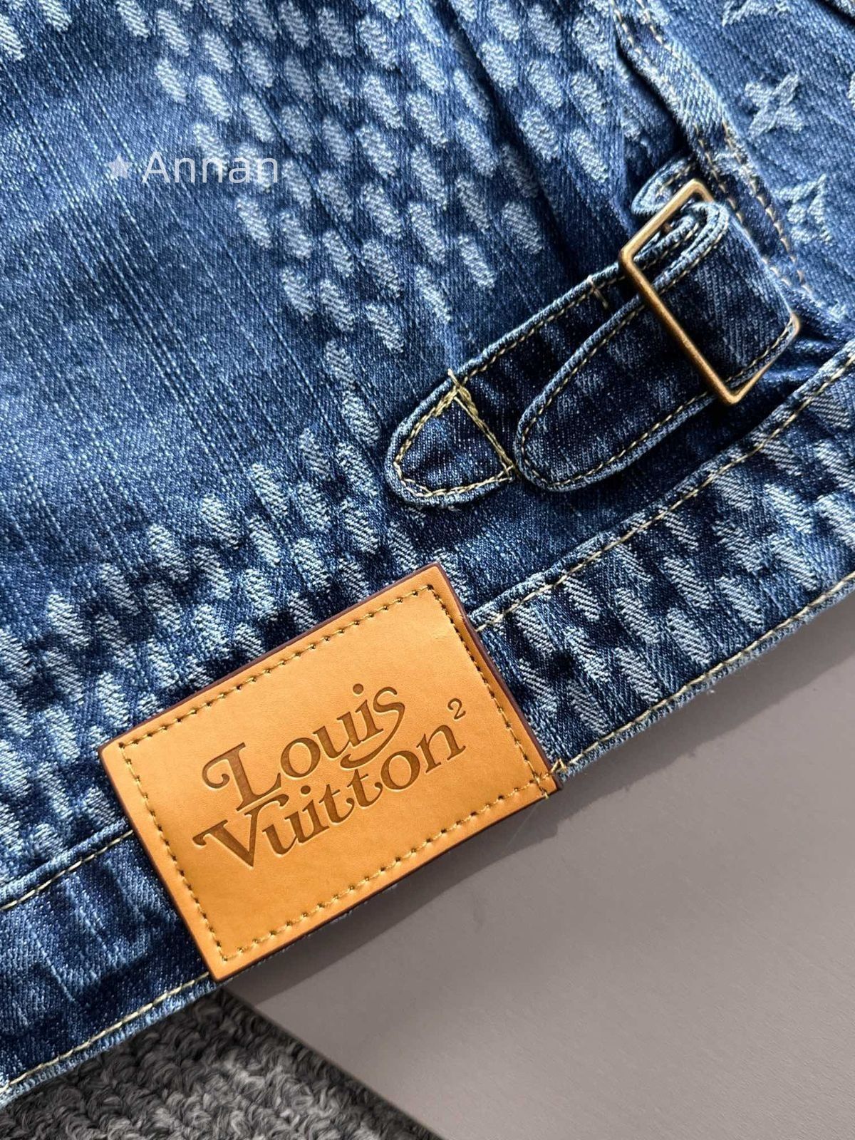 良品 LOUISVUITTON ルイヴィトン メンズ モノグラム デニムジャケット 良品 LOUISVUITTON ルイヴィトン メンズ モノグラム デニムジャケット