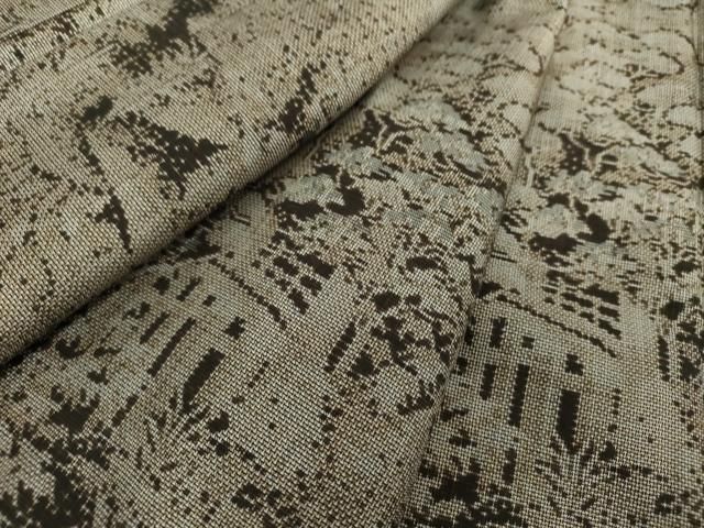 平和屋着物 本場大島紬 9マルキ 風景文 正絹 ps