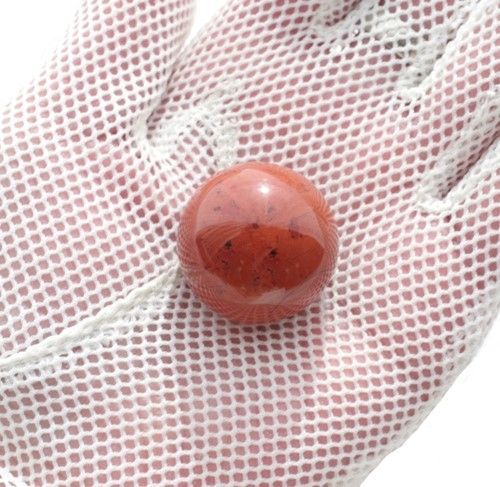 レッドジャスパー 丸玉 26mm (23g) 朱赤色 インテリア 天然石 - メルカリ