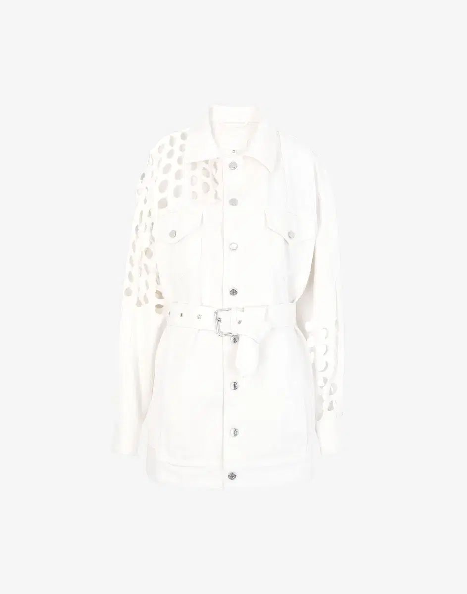 割引 メゾンマルジェラ PUNCH ホール デニム ジャケット Maison