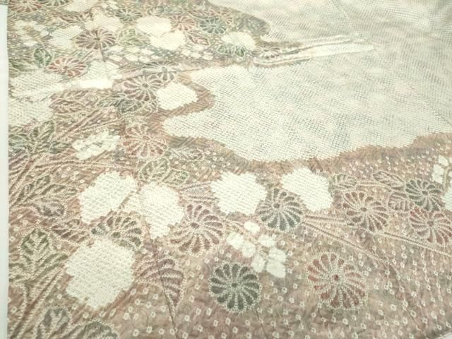 平和屋着物○訪問着 総絞り 霞菊文 正絹 逸品 DABA1561ps - メルカリ