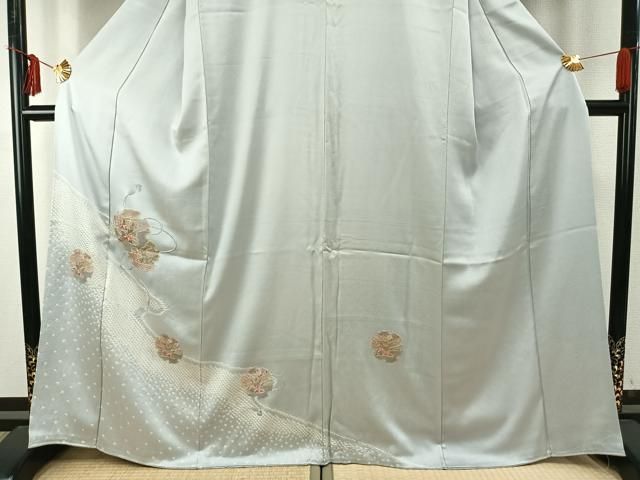 平和屋着物○訪問着 絞り 刺繍 雪輪花文 正絹 逸品 AABE1883fy - メルカリ