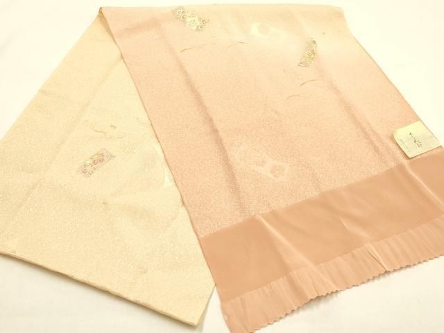 平和屋本店○和装小物 帯締め・帯揚げセット 高麗組 短冊花文 暈し染め