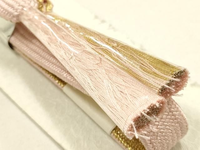 平和屋本店○和装小物 帯締め・帯揚げセット 高麗組 短冊花文 暈し染め