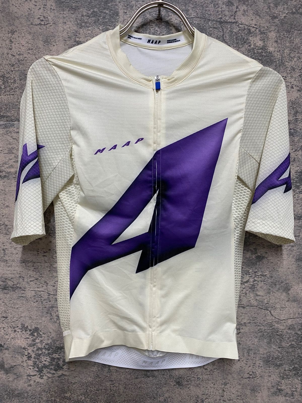 JQ 533 マープ MAAP WOMEN S PRO FIT JERSEY 半袖サイクルジャージ ベージュ紫