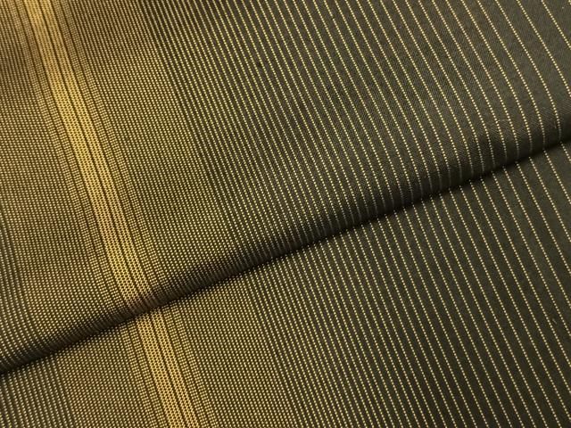  平和屋着物 本場縞大島紬 川野特製 反端付き 正絹 fy 紬 着物