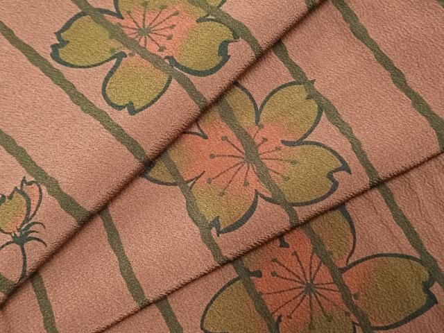 平和屋着物○撫松庵 小紋 舞花文 洗える着物 未使用 AABE1910fy - メルカリ