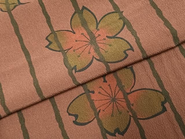 平和屋着物○撫松庵 小紋 舞花文 洗える着物 未使用 AABE1910fy - メルカリ