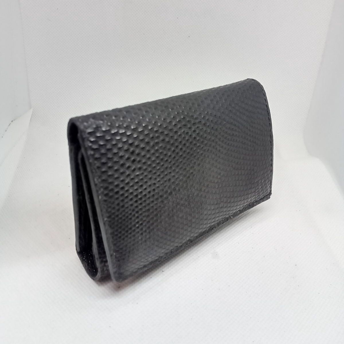 3つ折りコンパクト財布 リザード トカゲ