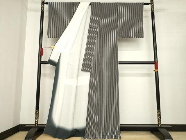 平和屋着物○小紋 縞 洗える着物 未使用 AABE4196ck - メルカリ