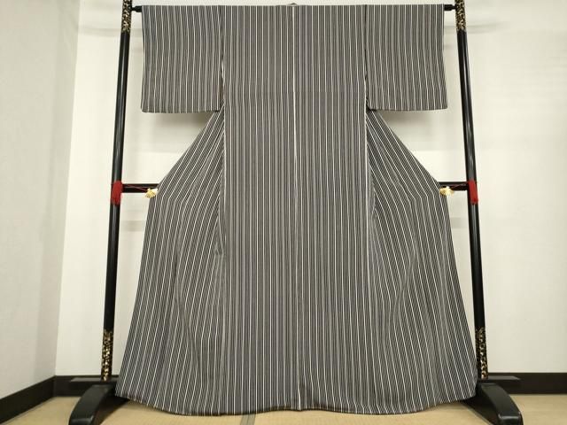 平和屋着物○小紋 縞 洗える着物 未使用 AABE4196ck - メルカリ