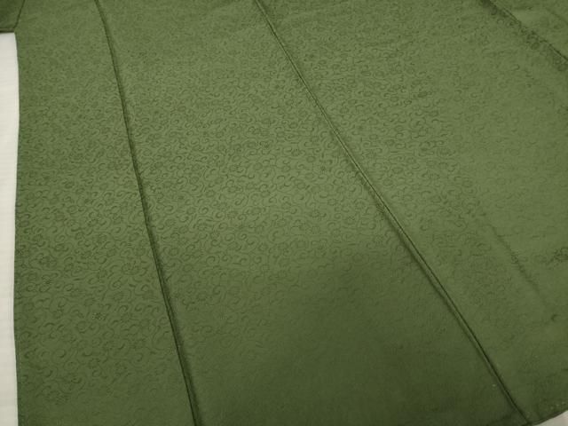 上質な色無地 花唐草地紋