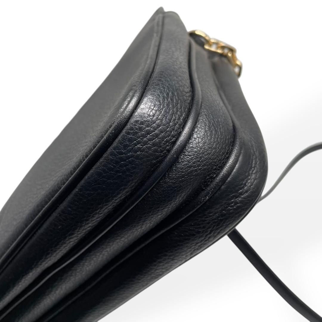 極美品 TORY BURCH ショルダーバッグ チェーンショルダー ブラック