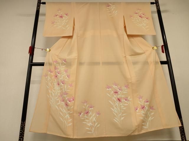 平和屋着物＊夏物　訪問着　絽　草花文　正絹　逸品　AABE2688jd 平和屋着物＊夏物 訪問着 絽 草花文 正絹 逸品 AABE2688jd