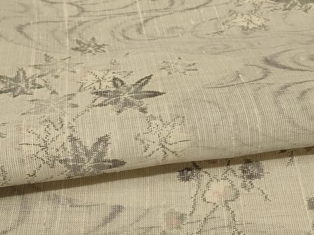  平和屋着物 夏物 紗紬 流水枝花文 正絹 jd 紬 着物