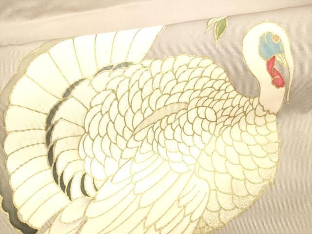 九寸名古屋帯 鶏枝花文