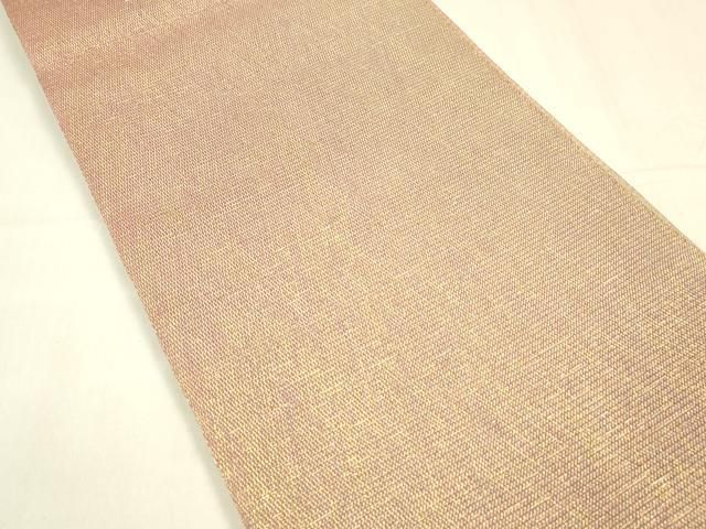 平和屋着物 ひなや工房 くむ あむ おる 伊豆蔵明彦 組織 全通柄袋帯 霞文 金糸 正絹 cm