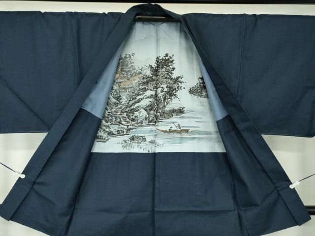 平和屋着物●男性 本場大島紬 アンサンブル・長襦袢(無双仕立て)セット 伝統的手加工品 100亀甲 総詰 証紙付 正絹 逸品 未使用 DABA1506ps 平和屋着物○男性 本場大島紬 アンサンブル・長襦袢(無双仕立て)セット