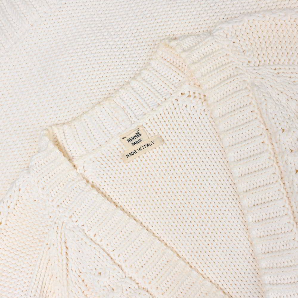 HERMES ケーブル コットン ニット カーディガン - メルカリ 