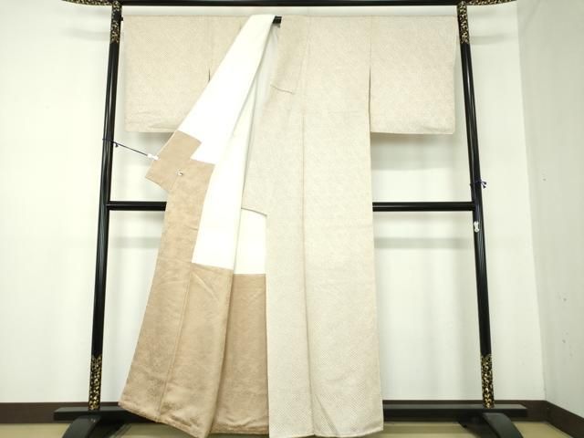 平和屋着物○大変加工の良い総絞り小紋 正絹 逸品 未使用 DABA1528ps