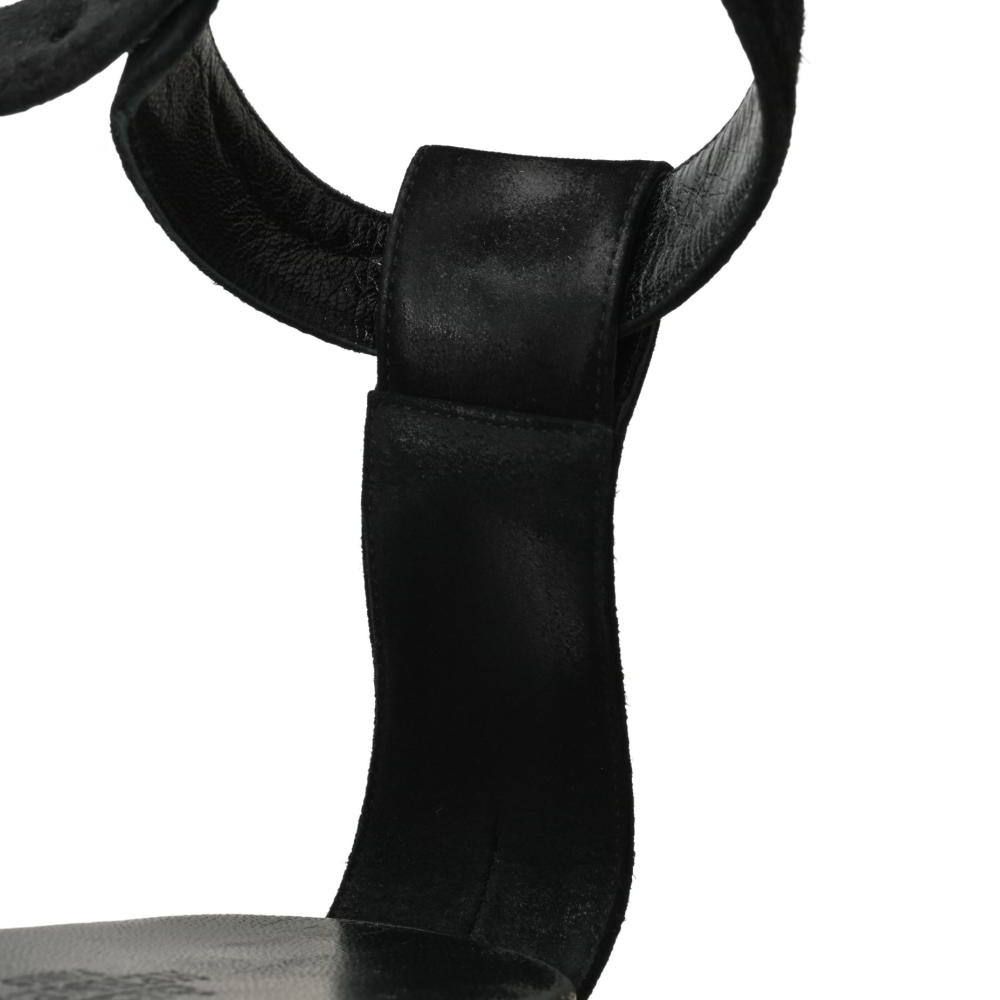  HERMES アンクストラップ スエード サンダル サンダル ミュール 靴