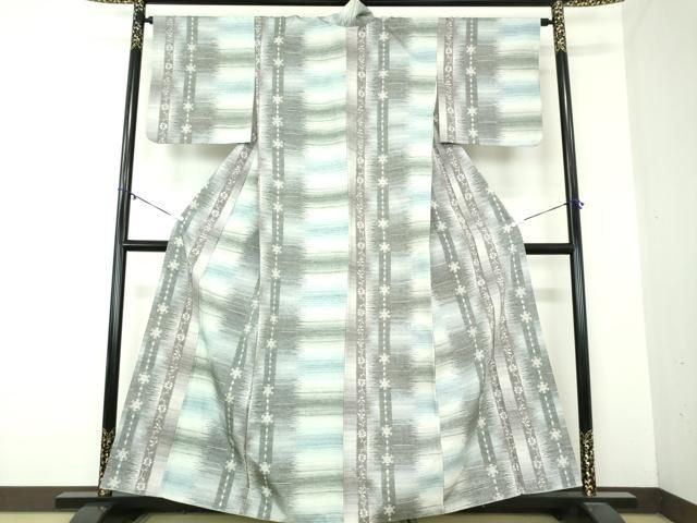 平和屋着物 小千谷紬 花間道 正絹 ps