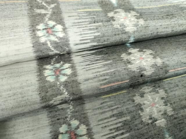 平和屋着物 小千谷紬 花間道 正絹 ps